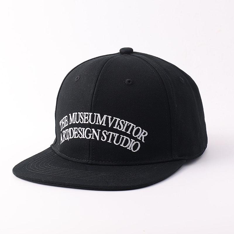 New niche trendy brand letter embroidered baseball cap European and American personality hip hop flat brim cap