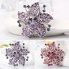 Moda Rhinestone Kwiat Szalik Broszka Pin Wedding Party Biżuteria Lady Gift