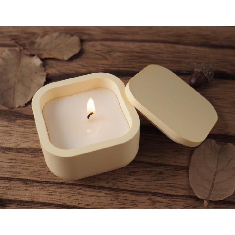 Silicone Mold for DIY Cement Cup with Crystal Effect Trendy Plaster Candle Cup