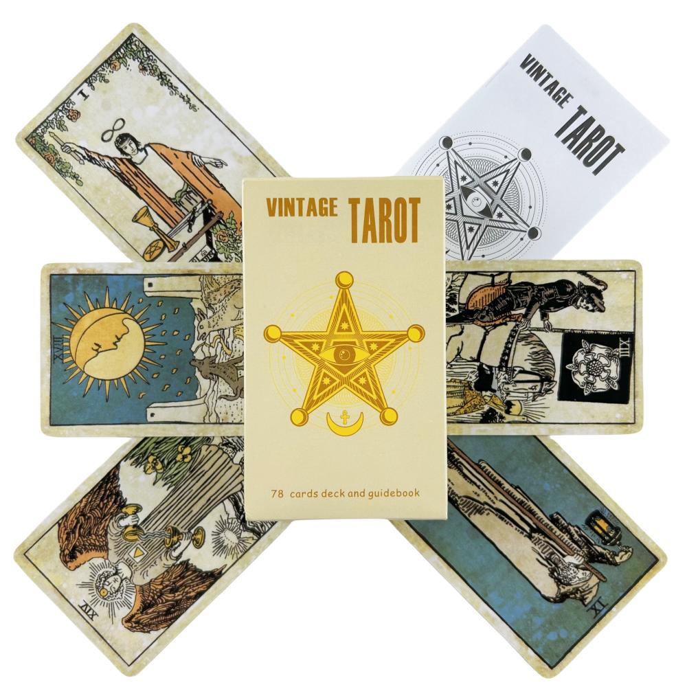 The Rider Tarot Cards A 78 Deck With Paper Guidebook Oracle English Divination Edition Borad Playing Games