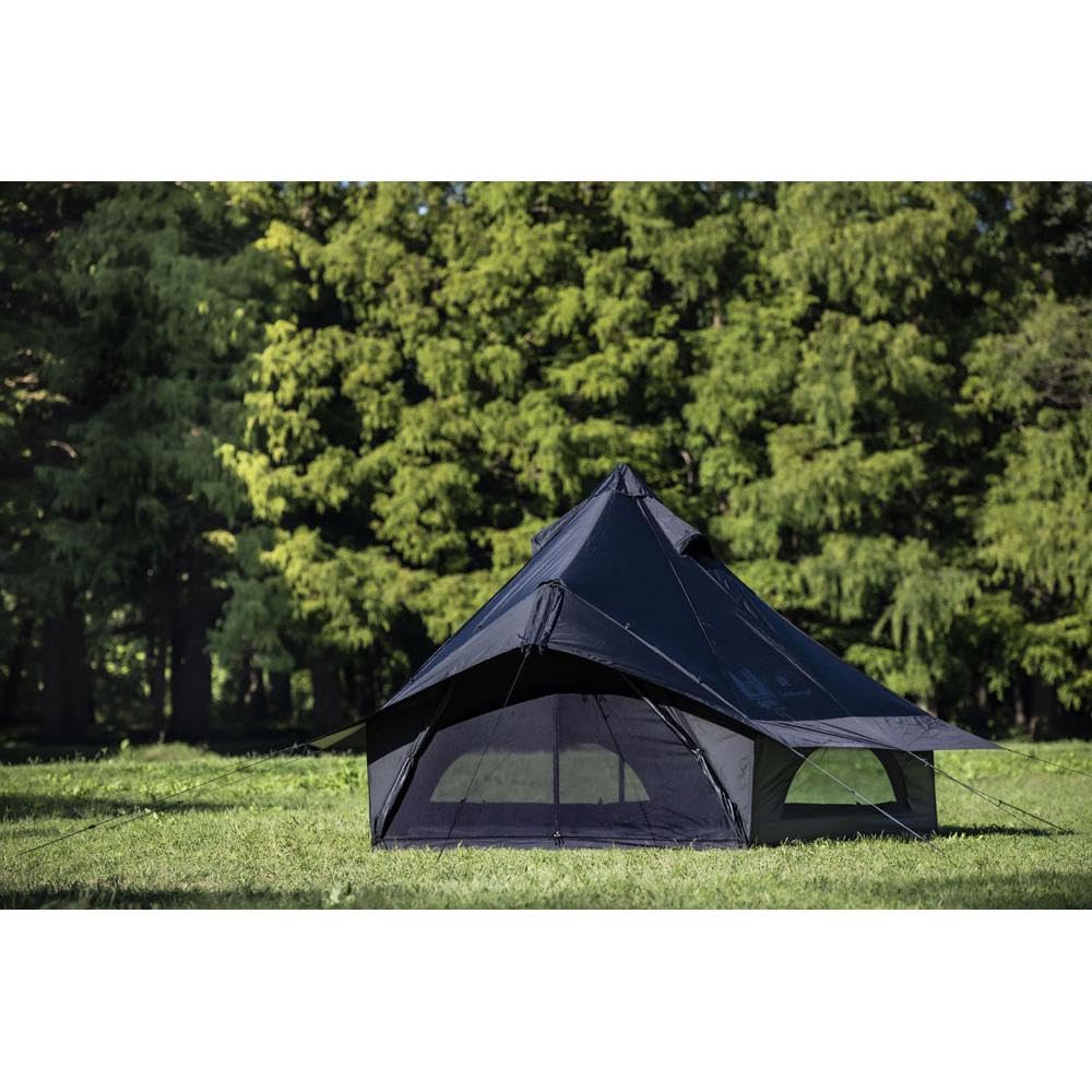 Canadian East x Ogawa Outdoor Camping Tent One Pole Tent Glocke 8 4 Black CETO1003 [For People]