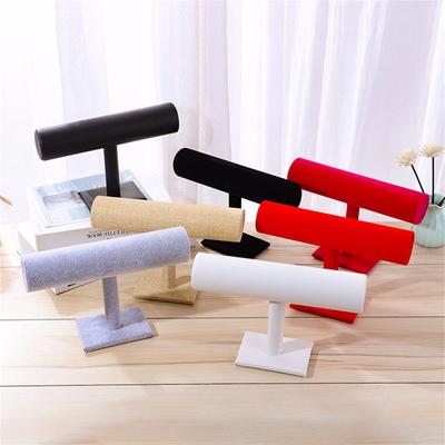 Velvet T-Bar Display Stand Organizer Βραχιόλι Κοσμήματα Ρολόι Κεφαλόδεσμος