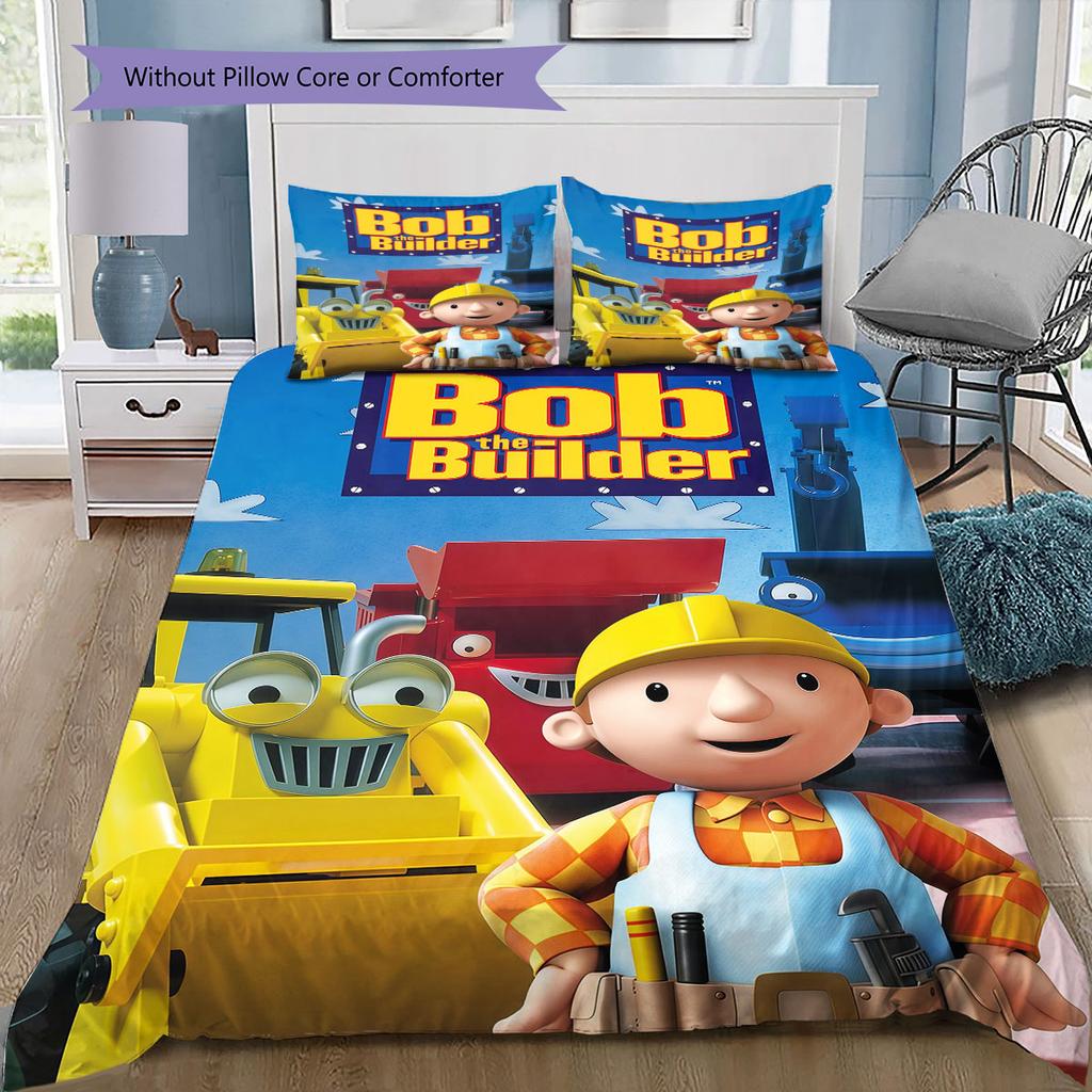 Bob Pattern Bedding Home Decoration Birthday Gift ( 1 duvet cover + 2 pillowcase, without core),fan merchandise.