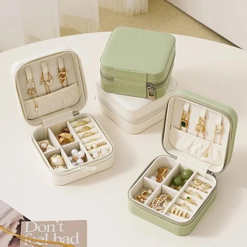 A Portable Storage Box for Travel Jewelry Boxes, Rings, Earrings, Necklaces, and Bracelets for Christmas Candy Wedding Birthday