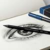 3 matite a carboncino senza legno, dure, medie e morbide, per disegno e schizzi, ideali per artisti.