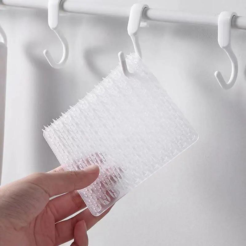 4PCS Kitchen Accessory TPE Material Brush Ergonomic Fruit Vegetable Brushes with Gentle Elastic Bristles for Set of 4 Kitchen Tools