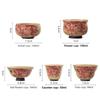 Ceramic master cup old retro peony small single tea cup household high-end tea set tea cup