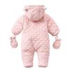 Winter Childrens Thickened Down  Bodysuit Baby Clothes Warm Hooded Fleece Jumpsuit