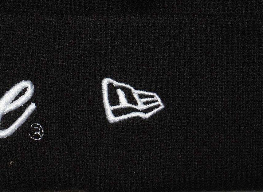 Supreme New Era Script Beanie Black