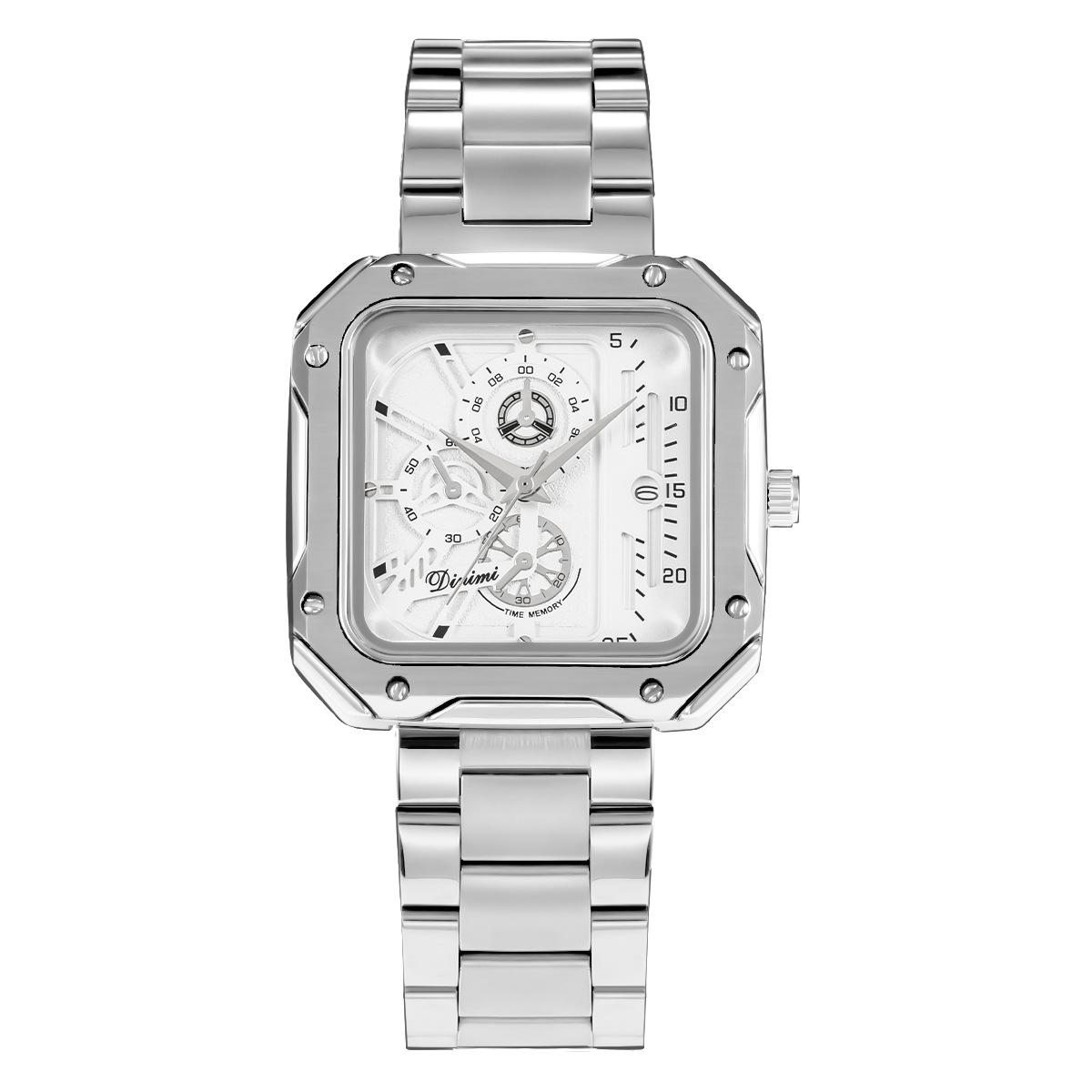 Autumn Classic Steel Belt Watch Fashion Cool Square Watch Premium Couple Watch