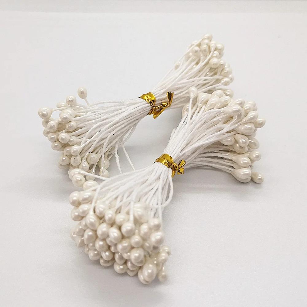 Multicolor 3mm 500pcs Artificial Sugar Flower Stamen For Craft Home Wedding Decoration Cake Decoration and DIY Pistil Stamen