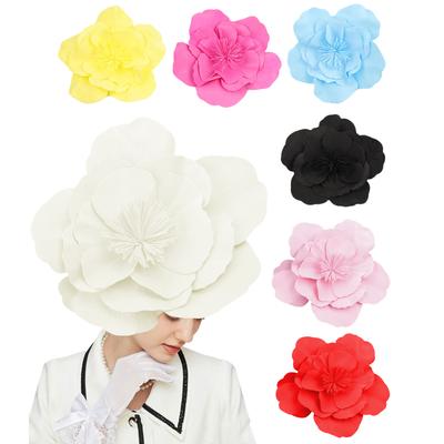 Large Flower Fascinators Hat for Women Kentucky Derby Tea Party Floral Hats Fascinator Hat Headwear for Wedding Parties