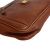 BURBERRY Clutch check leather business bag Brown leather mens Used