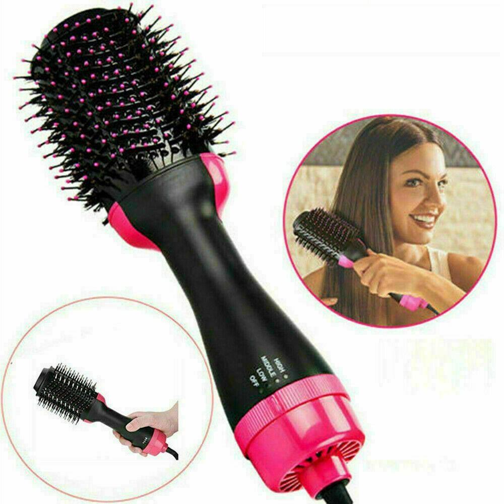 One-Step Hair Dryer Styler Volumizer Straightener Curler Comb Hot Air Brush Gift