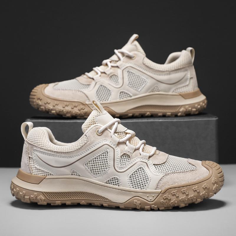 Breathable Men Casual Shoes Lightweight Outdoor Male Walking Shoes Anti-slip Men's Sneakers Hollow Out Treking Footwear Trainers