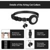 Waterproof Reflective Breakaway Cat Collar with Airtag Holder & Bell New Arrival S06