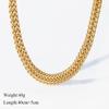 18K Gold Plated Heavy Duty Stainless Steel Chain Necklace – Hip Hop Punk Streetwear Accessory