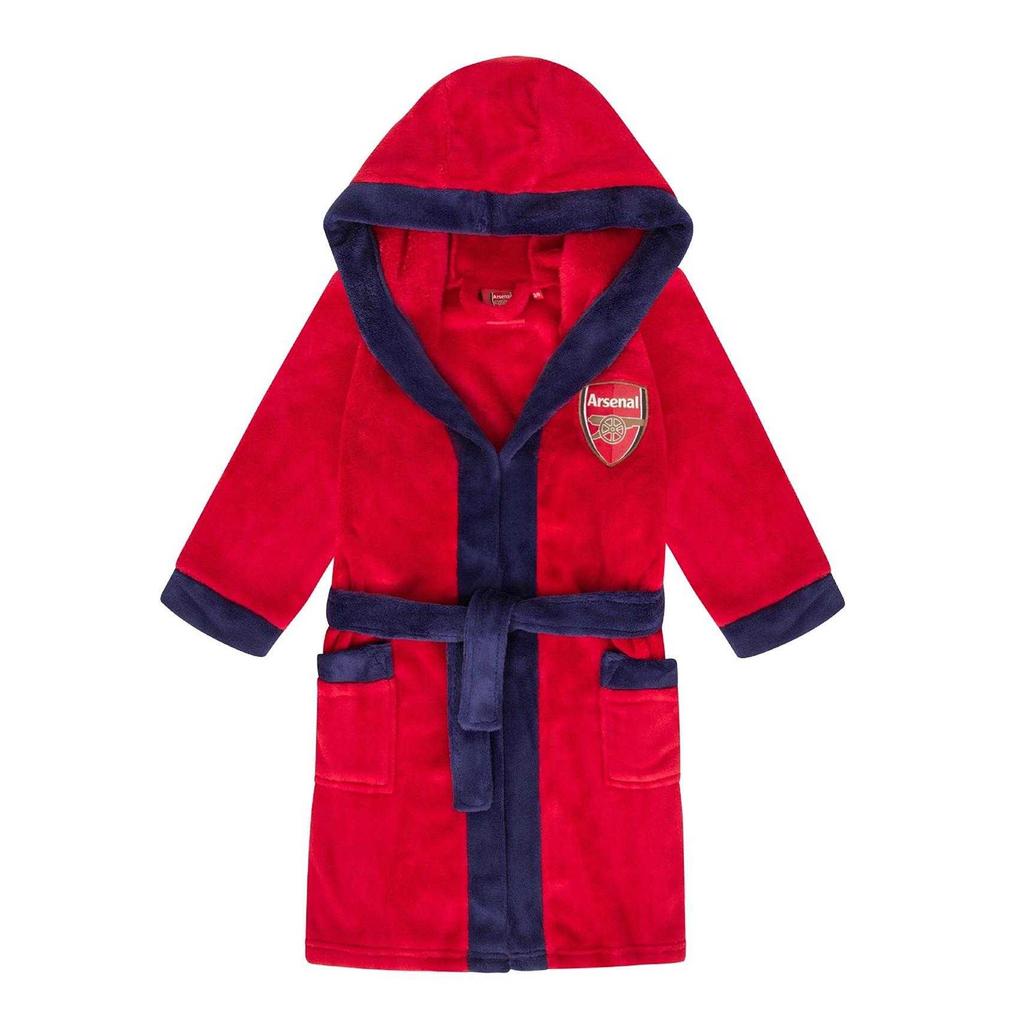 Arsenal FC Boys Crest Fleece Dressing Gown
