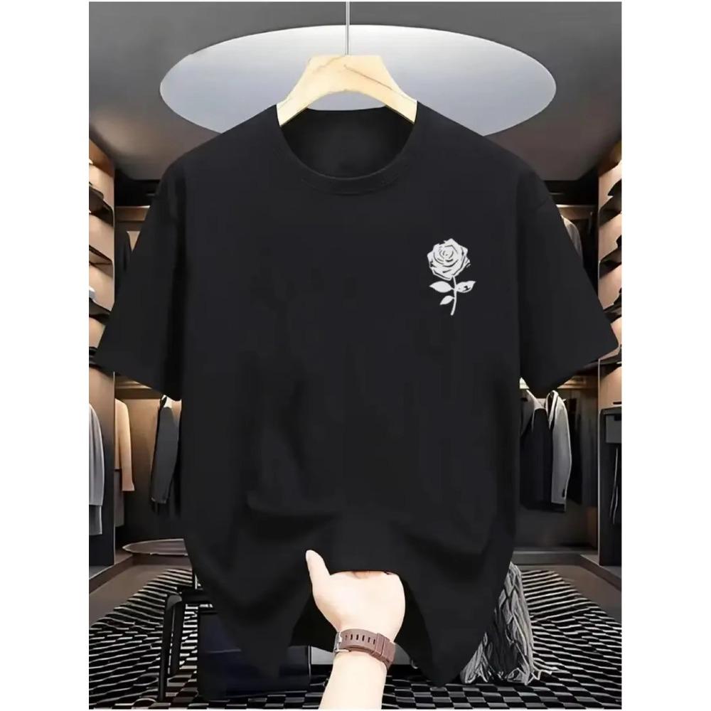 T-Shirt Mit Rosen Print Geeignet Für Damen Und Herren Das Einen Trendigen Und Raffinierten Look Vermit S
