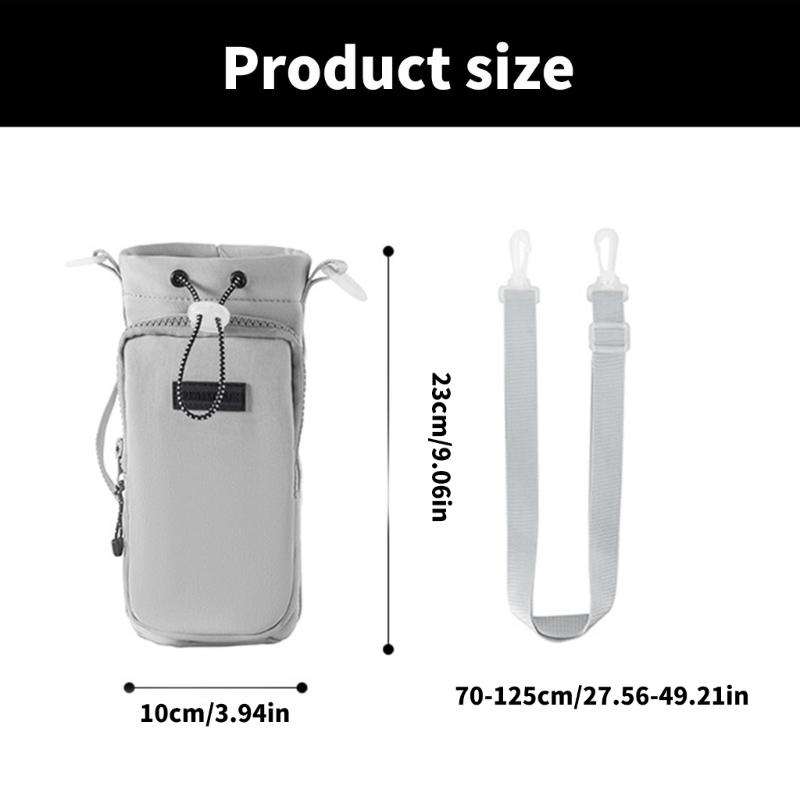 Nylon Cup Holders Portable Drink Holders Office Travel Cup Sleeve Nylon Water Bottle Sleeve Nylon Texture for Cup Bottle