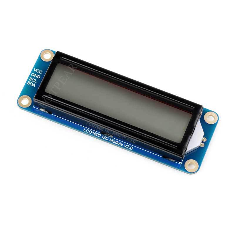 LCD1602 I2C Adjustable Backlight Display 3.3V/5V for Arduino, Raspberry Pi, ESP32, Pico