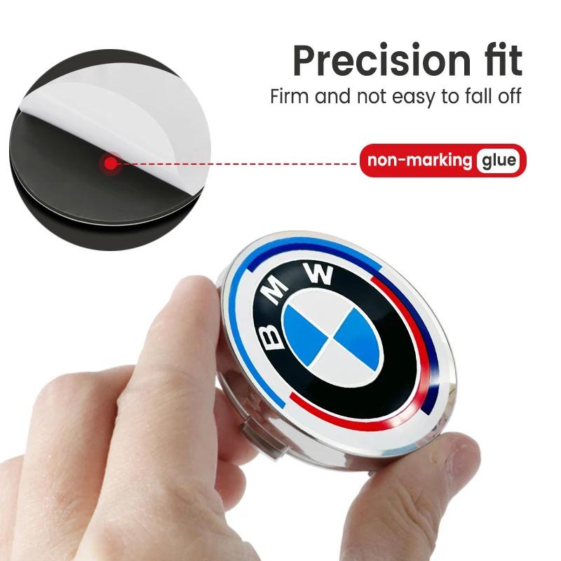 4PCS 56mm Car Badge Wheel Center Cover Stickers Hub Caps Decal For BMW X1 X3 E39 E46 E30 E36 E87 E60 E90 F26 G02 E70 F15 E53 G05