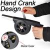 Durable Hand-cranked Air Blower Black BBQ Grill Fire Bellows Tools Barbecue Fan  Outdoor