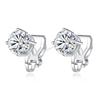 Fine Jewelry VVS D Color Iced Out 925 Silver Diamond Men Moissanite Clip On Earrings Non Pierced Jewelry Women