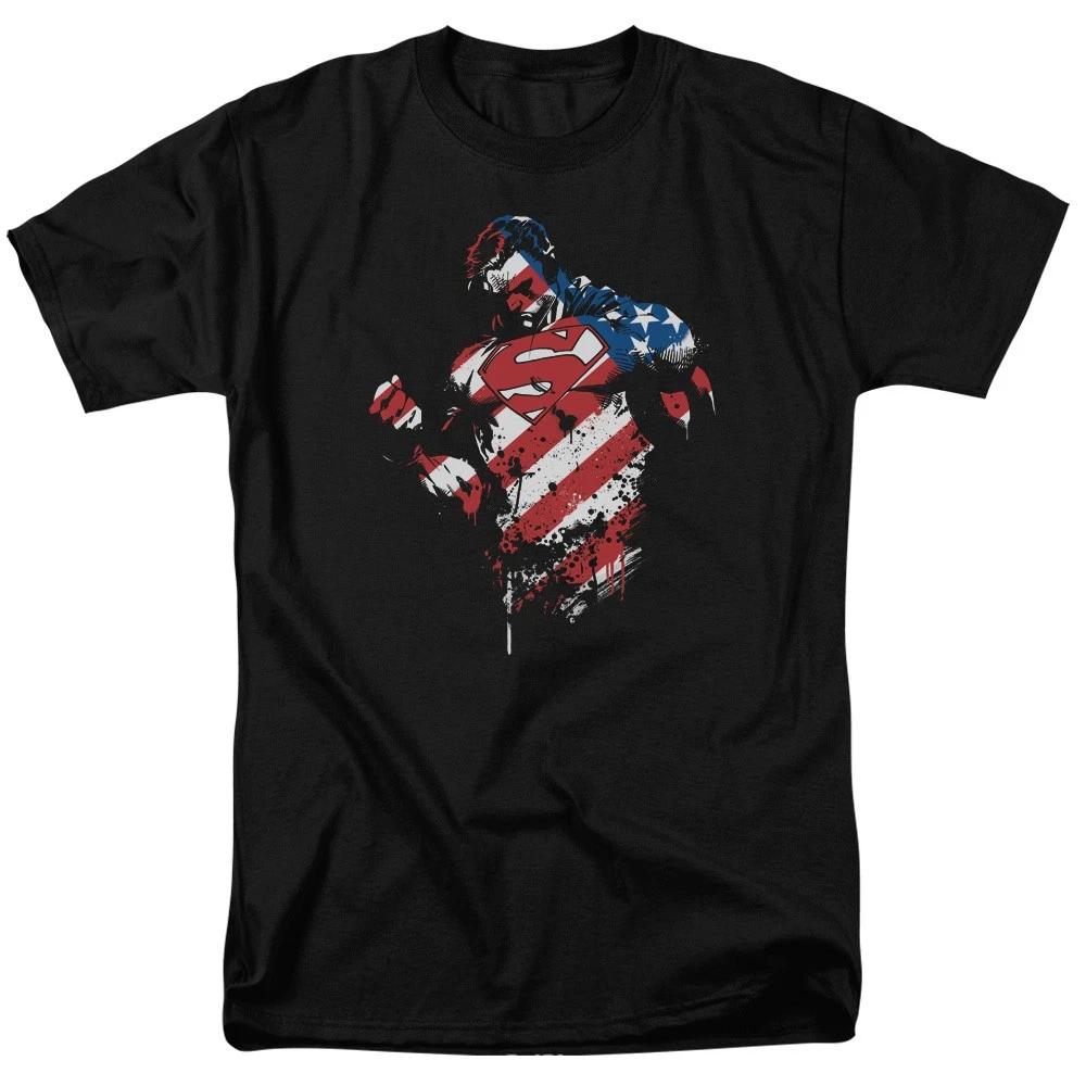 DC Comics - Superman - The American Way - Unisex Children s T-shirt - Black 100