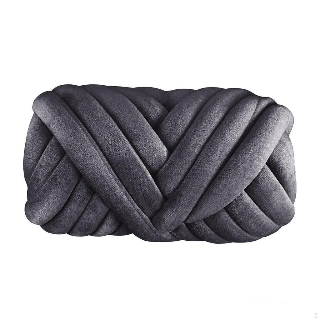 1 Kg Thick Velvet Arm Knitting Yarn for Cushion Baskets, Scarves, Sweaters