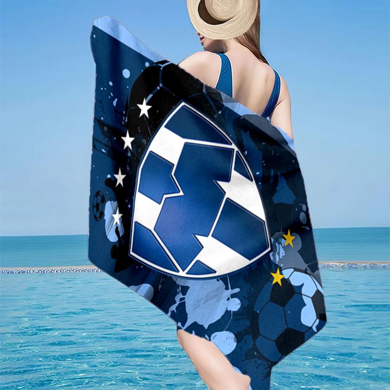 Football Club Emblem Beach Towel, Super Soft Microfiber, Gift for Her/Him, Birthday, for Pool, Beach, Travel, Home Decor Fan Gifts