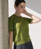 JE NE SAIS QUOI [Essential] Cashmere Light Short Sleeve Crew Neck_Olive