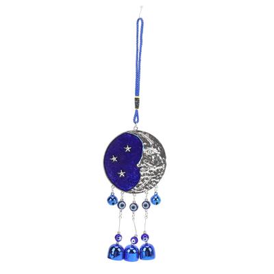 Böses Auge Mond Stern Dekor Zinklegierung Böses Auge Windspiel Hängeornament für Zuhause Auto