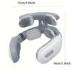 Portable 4D Electric Neck & Shoulder Massager USB Rechargeable Heating Hot Pressing Magnetic Pulse Neck Massage Instrument