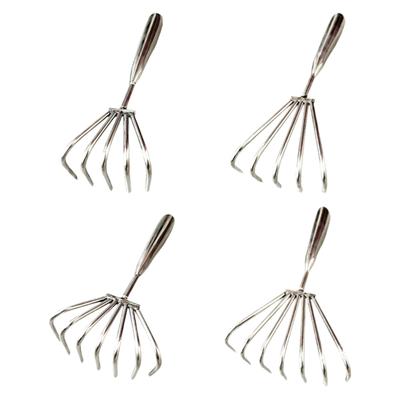 Claw Rake Multipurpose Practical Lightweight Portable Clam Scraper Tool for Digging Leaves Beach Clamming Loosening Accessories