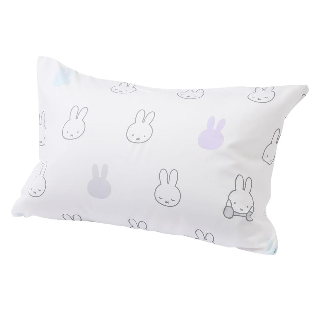 Nishikawa Miffy Fits Pillows Inner Pastel Face PJ04140035 Pillowcase, 63x43cm, Washable, Cover, DB4602, Blue,