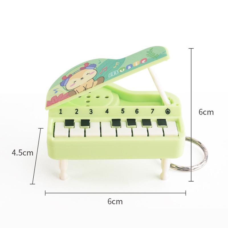 Chaveiro Mini Piano de Mesa Fofa Máquina de Jogo Musical Pingente Colorido para Bolsa Brinquedo Educativo Infantil Presente de Páscoa