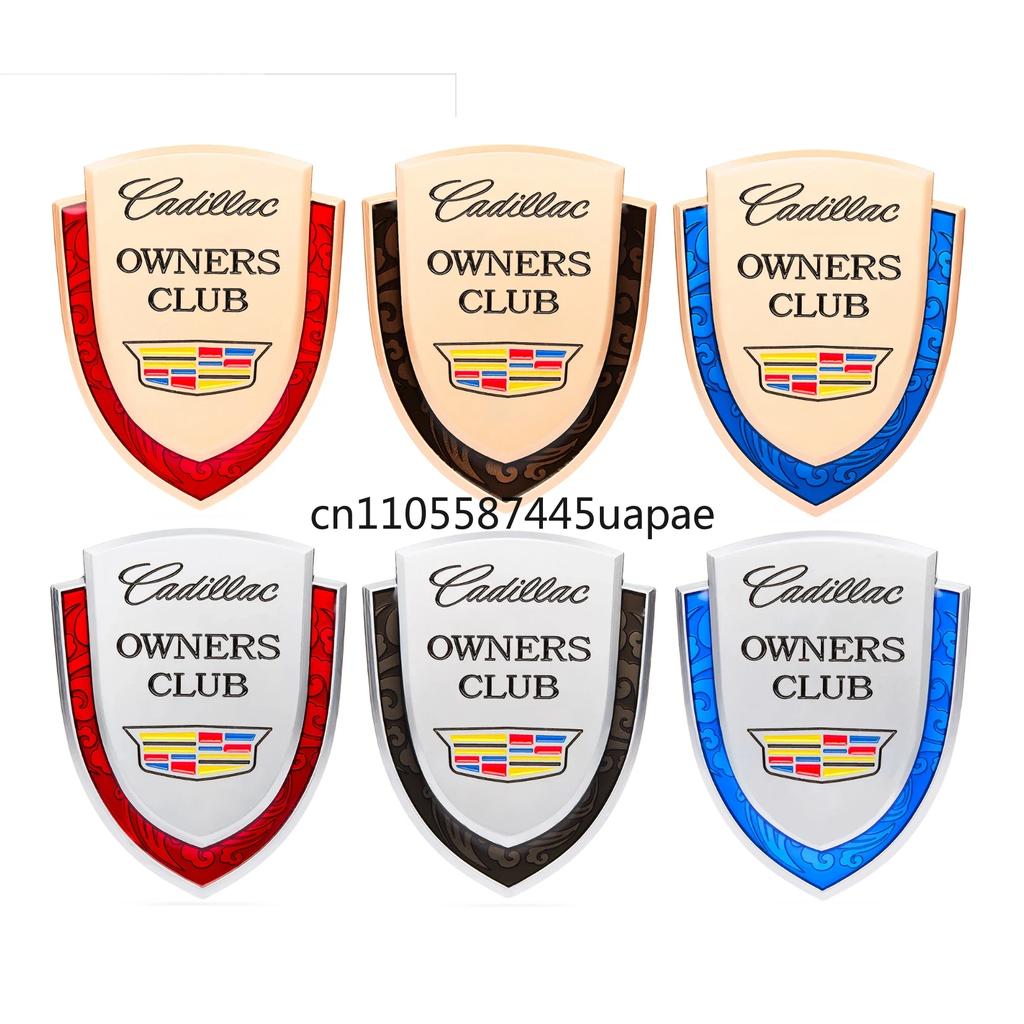 AABHT1 Alloy Car Rear Trunk Emblem Fender Side Badge Decals for Cadillac ATS BLS CT4 CT5 SLR SRX STS XT5 XT6 XTS Escalade Deville DTS