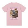 Professional Yapper Funny Tshirt Cute Screaming Cat Meme Graphic T-shirts Men Women Fashion Vintage Oversized T Shirt Streetwear