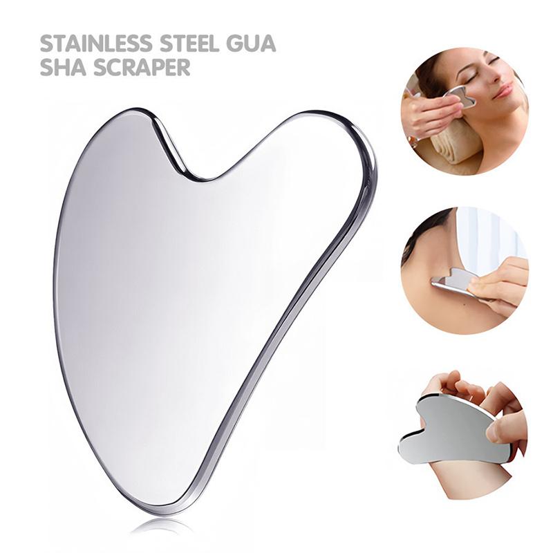 Body Massager Gua Sha Facial Tool, Stainless Steel Guasha Massage Tool Facial Gua Sha Board Spa Acupuncture Pen