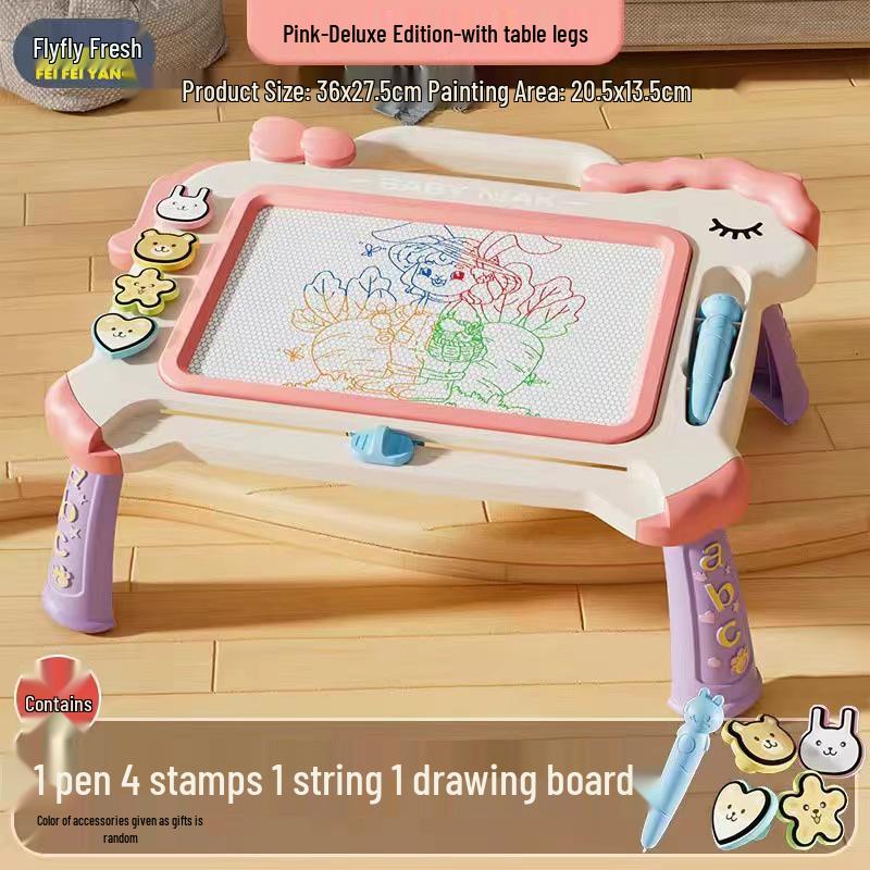 Colorful Magnetic Drawing Board for Kids - Detachable Writing & Graffiti Tool for Kindergarten Learning