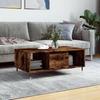 VidaXL Coffee Table Smoked Oak 90x50x36.5 Cm Engineered Wood 830585