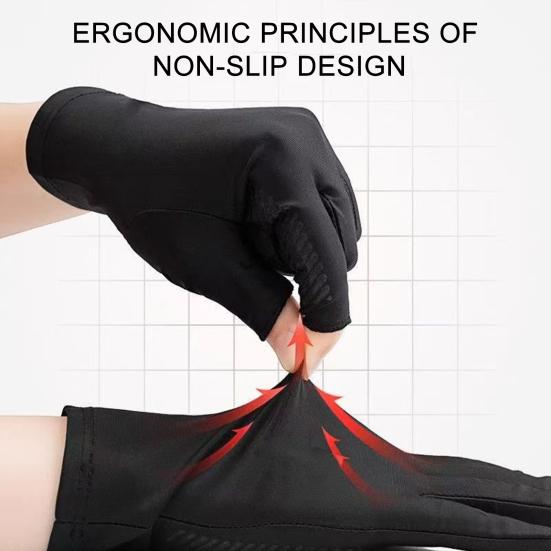 Men Sun Protection Gloves, Ultra Thin Summer Driving Gloves, Anti-Slip Palm, UV Protection Gloves for Fishing Cycling Hiking