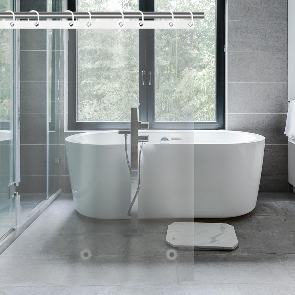 180cm/200cm Clear Shower Curtain Premium PEVA Shower Liner with Rustproof Grommets Magnets Bathroom Waterproof Curtains
