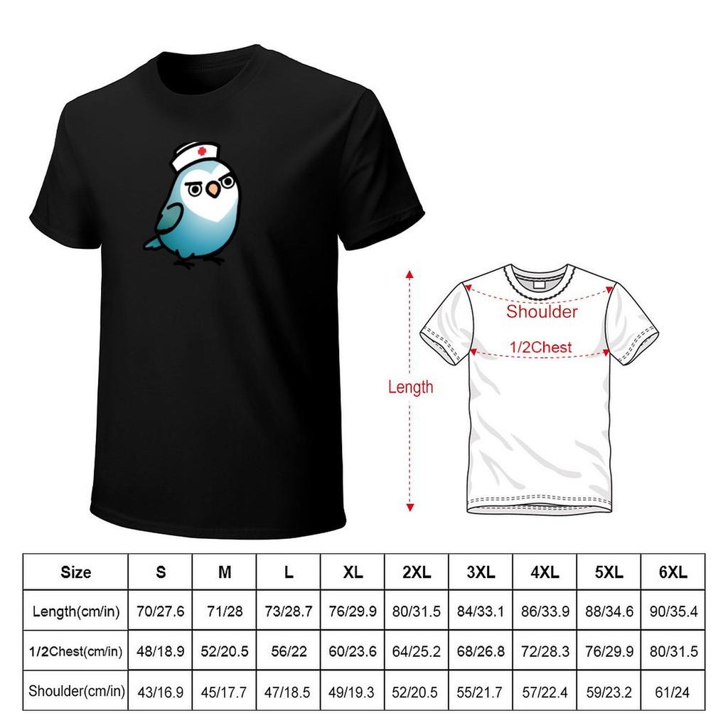 Sassy Nurse Hilda the Lovebird TShirt summer 2025 graphic shirts funny costumes graphic tee shirt mens fashion