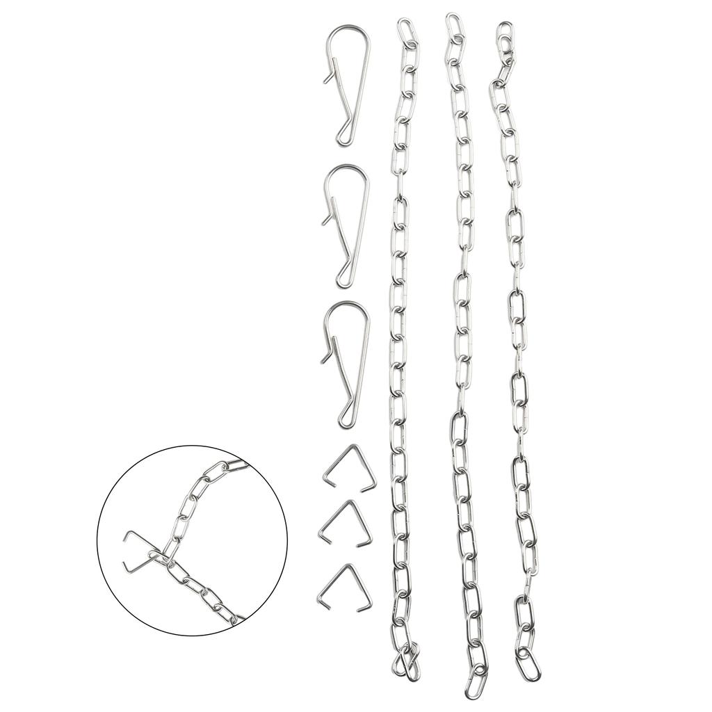 Accessories Chain 25*1.5cm 3 Pcs 3 X Handle Chain Lift Chain Replacement Stainless Steel Toilet Toilet Flapper