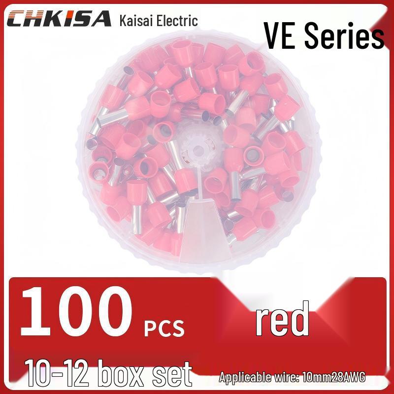 Round Tube VE Terminal Storage Box for Quick Wiring and Cold Pressed Ferrules
