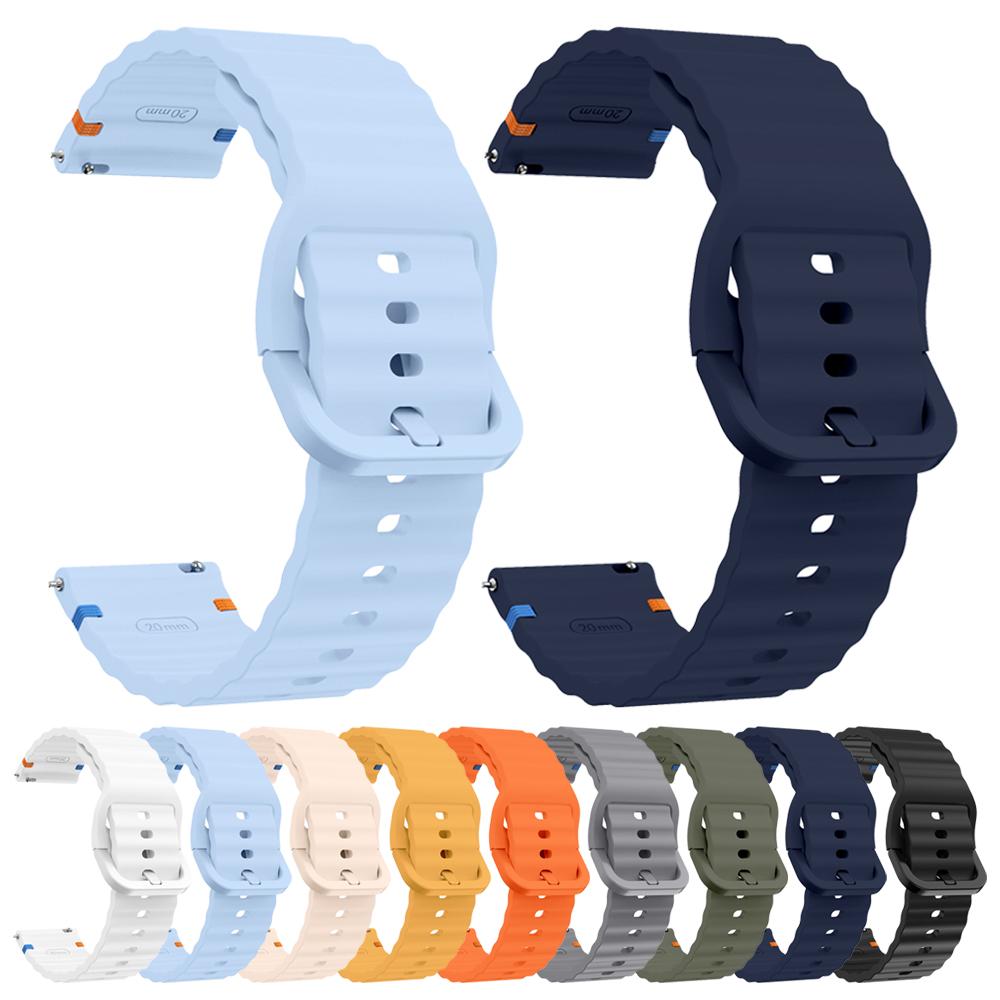 20mm 22mm Watch Silicone Band For TicWatch Pro 3 Ultra Strap For TicWatch GTW/GTX/S2/E2/E3/GTH Replacement Soft Sports Bracelet