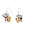 Stylish And Versatile Elephant Mother And Baby Elephant Alloy Earrings Are Suitable For Daily Simplicity