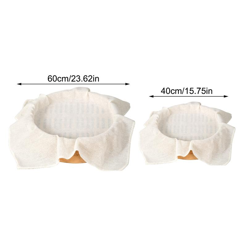 3Pcs 40/60Cm Pure Cotton Steamer Cloth Household Drawer Cloth Steamed Rice And Bun Mat Round Cotton Gauze Kitchen Steamer